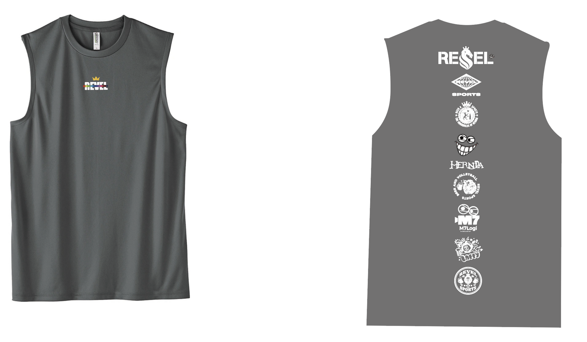 SLEEVELESS(複数ロゴ)